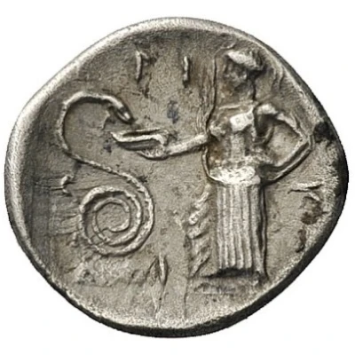 Obol 440 BC - 400 BC back