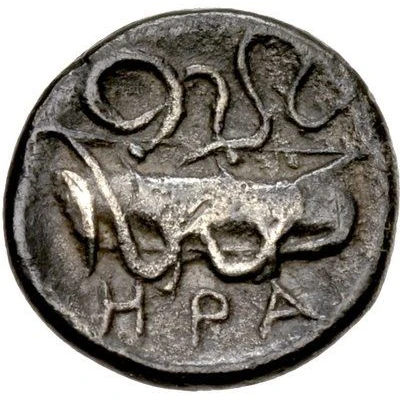 Obol 370 BC - 350 BC back