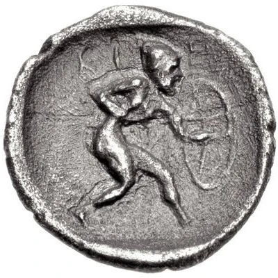 Obol 390 BC - 350 BC back