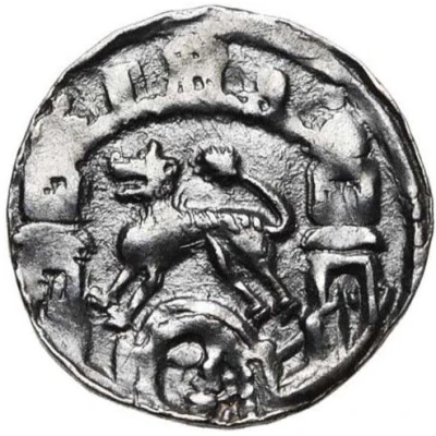 Penny / Denier - Rudolph of Zaeringen Liege, lion ND back