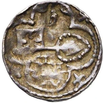 Penny / Denier - Rudolph of Zaeringen, in Emperor's name Maastricht, key ND back