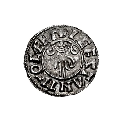 Penny - Æthelred II Benediction Hand type ND back