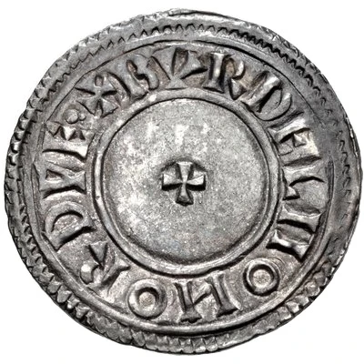 Penny - Æthelstan Crowned bust type ND back