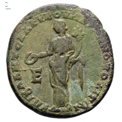 Pentassarion - Elagabalus and Julia Maesa IOYΛ ANT CEΛEVKOV MAPKIANOΠOΛITΩN; Legate Seleucus; Homonoia; Marcianopolis back