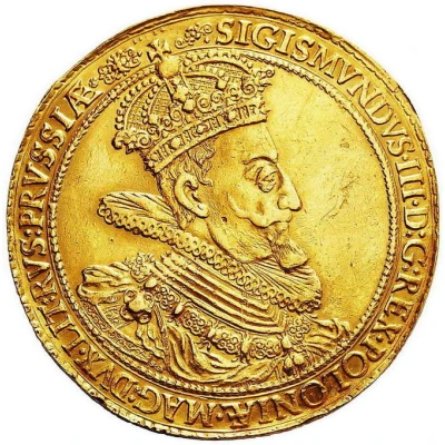 Pięciodukat gdański - Sigismund III Vasa Gdańsk front