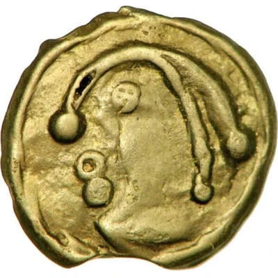 Potin TOC with horse large module 58 BC - 50 BC front