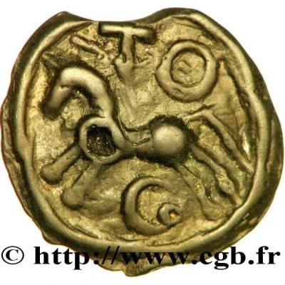 Potin TOC with horse large module 58 BC - 50 BC back