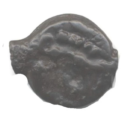 Potin with Indian head and boar 100 BC - 52 BC back