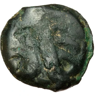 Potin with Indian head 180 BC - 150 BC front