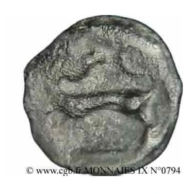 Potin with Y 50 BC - 40 BC back