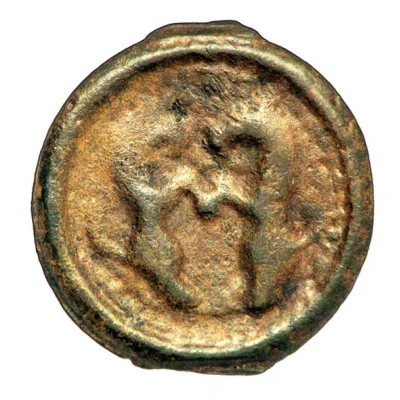 Potin with confronted animals Class III 60 BC - 80 BC front