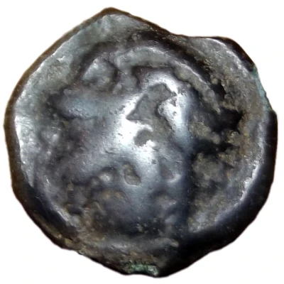 Potin with filiform horse La Tène type 60 BC - 50 BC front