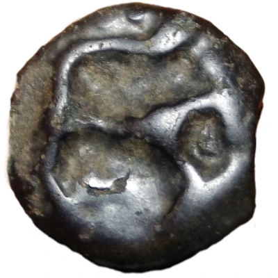 Potin with filiform horse La Tène type 60 BC - 50 BC back