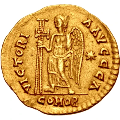 Pseudo-imperial Solidus in the name of Anastasius I back