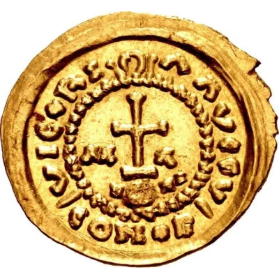 Pseudo-imperial Solidus in the name of Maurice Tiberius Marseille back