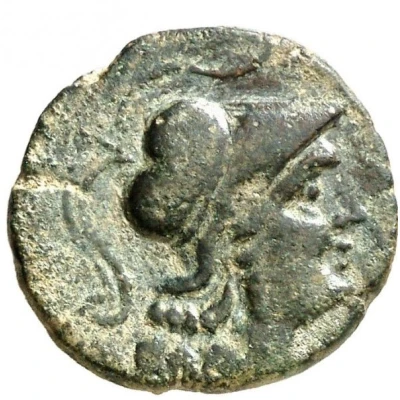 Quadrans legend atabels tiberi 150 BC - 100 BC front