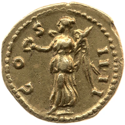 Quinarius Aureus - Antoninus Pius COS IIII; Victory back