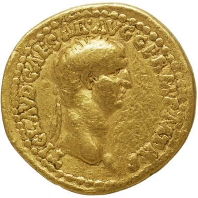 Quinarius Aureus - Claudius VICTORIA AVGVSTI; Victoria front