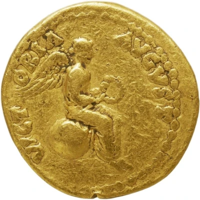 Quinarius Aureus - Claudius VICTORIA AVGVSTI; Victoria back