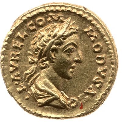 Quinarius Aureus - Commodus TR P II COS P P; Spes front