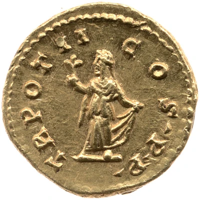 Quinarius Aureus - Commodus TR P II COS P P; Spes back