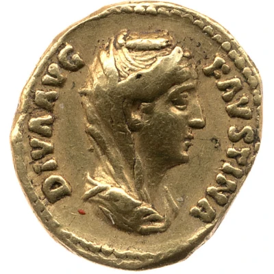 Quinarius Aureus - Faustina the Elder front