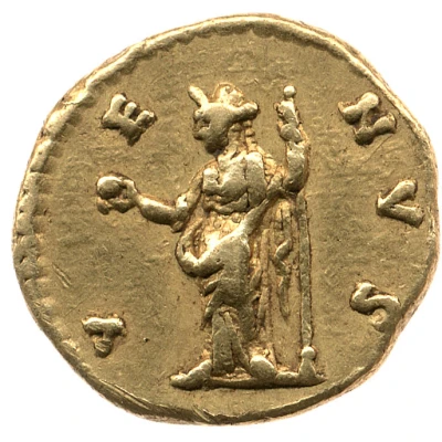 Quinarius Aureus - Faustina the Younger VENVS; Venus back