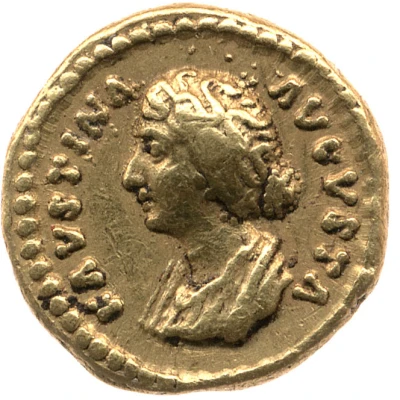 Quinarius Aureus - Faustina the Younger VENVS; Venus front