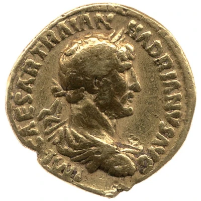 Quinarius Aureus - Hadrian COS III; Salus front