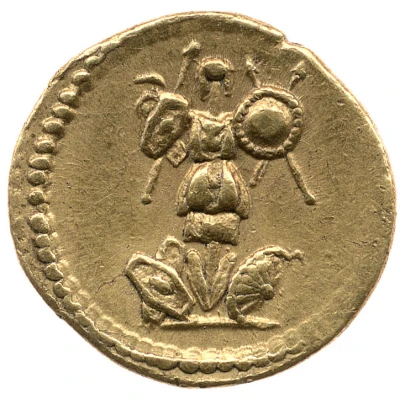 Quinarius Aureus - Hadrian back