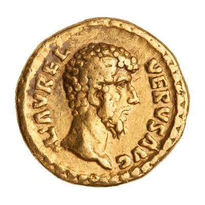 Quinarius Aureus - Lucius Verus TR POT COS II; Providentia front