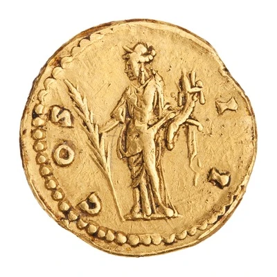 Quinarius Aureus - Marcus Aurelius COS II; Hilaritas back