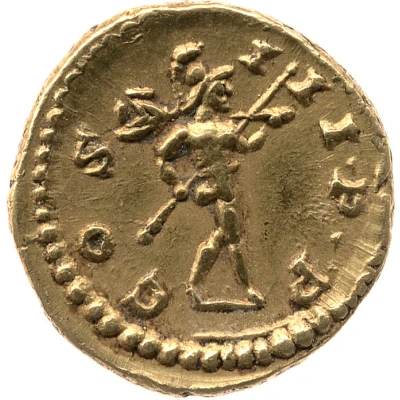 Quinarius Aureus - Marcus Aurelius COS III P P; Mars back