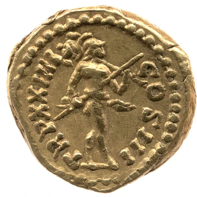 Quinarius Aureus - Marcus Aurelius TR P XXIIII COS III; Mars back