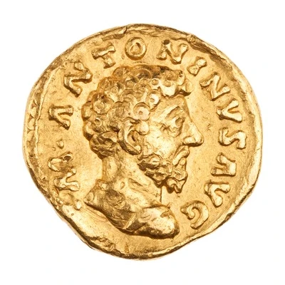 Quinarius Aureus - Marcus Aurelius TR POT XVII COS III; Providentia front