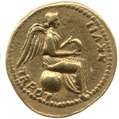 Quinarius Aureus - Tiberius TR POT XXVII; Victoria back
