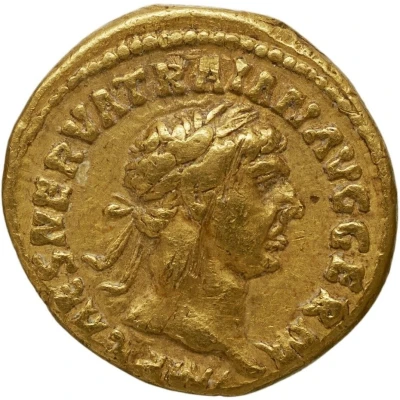 Quinarius Aureus - Trajan DACICVS COS V P P; Victory front