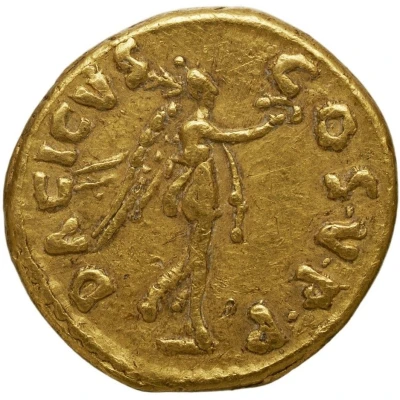 Quinarius Aureus - Trajan DACICVS COS V P P; Victory back