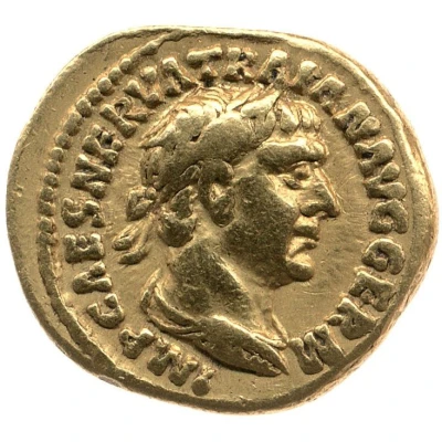 Quinarius Aureus - Trajan DACICVS COS V P P; Victory front