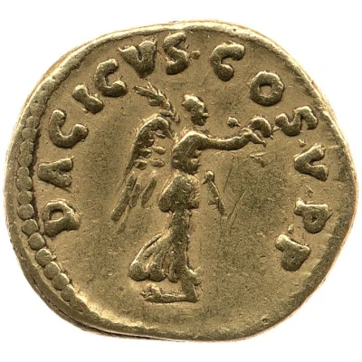 Quinarius Aureus - Trajan DACICVS COS V P P; Victory back