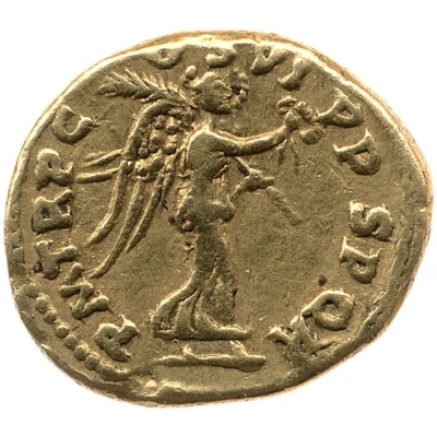Quinarius Aureus - Trajan P M TR P COS VI P P S P Q R; Victory back