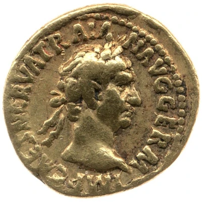 Quinarius Aureus - Trajan PONT MAX TR POT COS II; Victory front
