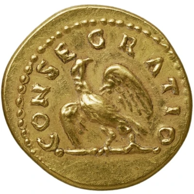 Quinarius Aureus - Ulpia Marciana CONSECRATIO back