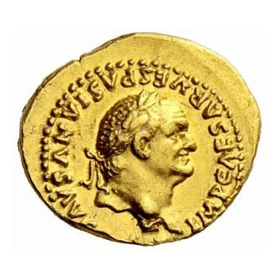 Quinarius Aureus - Vespasian VICTORIA AVGVST; Victory front