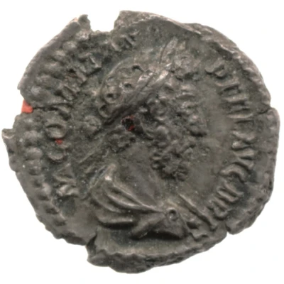 Quinarius - Commodus P M TR P XIII IMP VIII COS V P P; Victory front