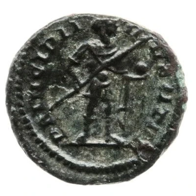 Quinarius - Constantius I as Caesar PRINCIPI IVVENT or PRINCIPI IVVENTVT back