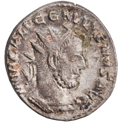 Quinarius - Gallienus IOVI CONSERVATORI; Jupiter front