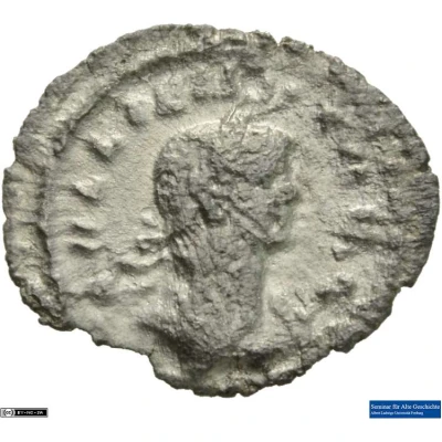 Quinarius - Gallienus VICTORIA AVG; Victory front