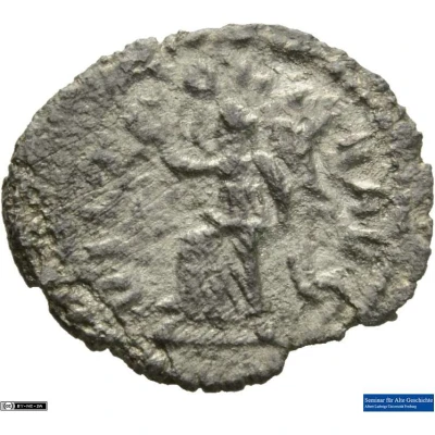 Quinarius - Gallienus VICTORIA AVG; Victory back