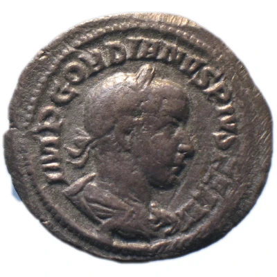 Quinarius - Gordian III FELICIT TEMP; Felicitas front